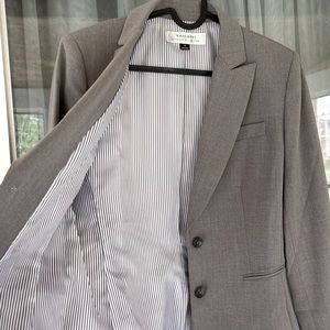Tahari ASL Gray Two Button Blazer size 6